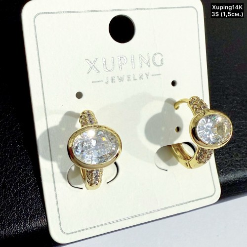 Сережки Xuping14К 10852 (1,5см)